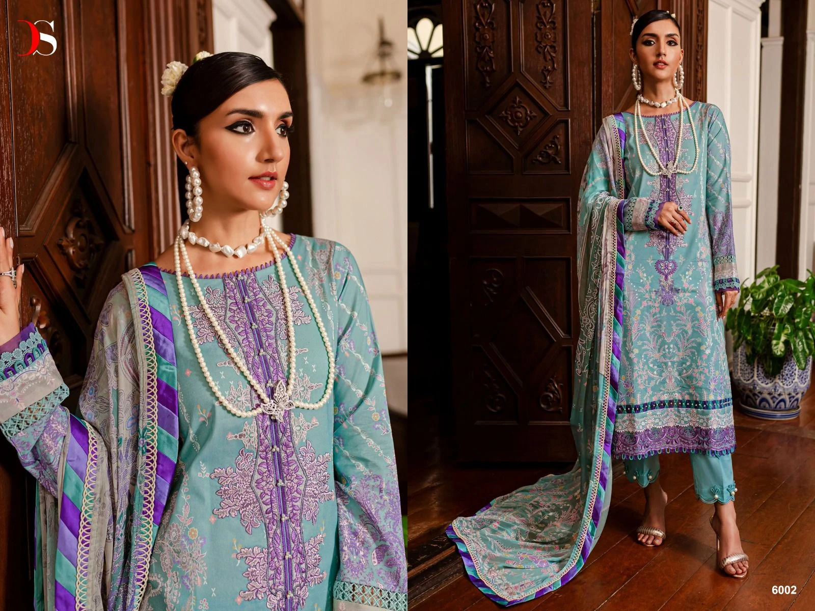 Deepsy Suit Firdous Queen’S Court 6 Nx Pure Cotton Print Wholesale Pakistani Salwar Suit Catalog — Wholesale Salwar Suits, Deepsy Suit wholesale from Surat - Gallery Image 4